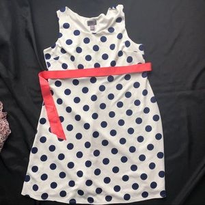 Polka dot maternity dress